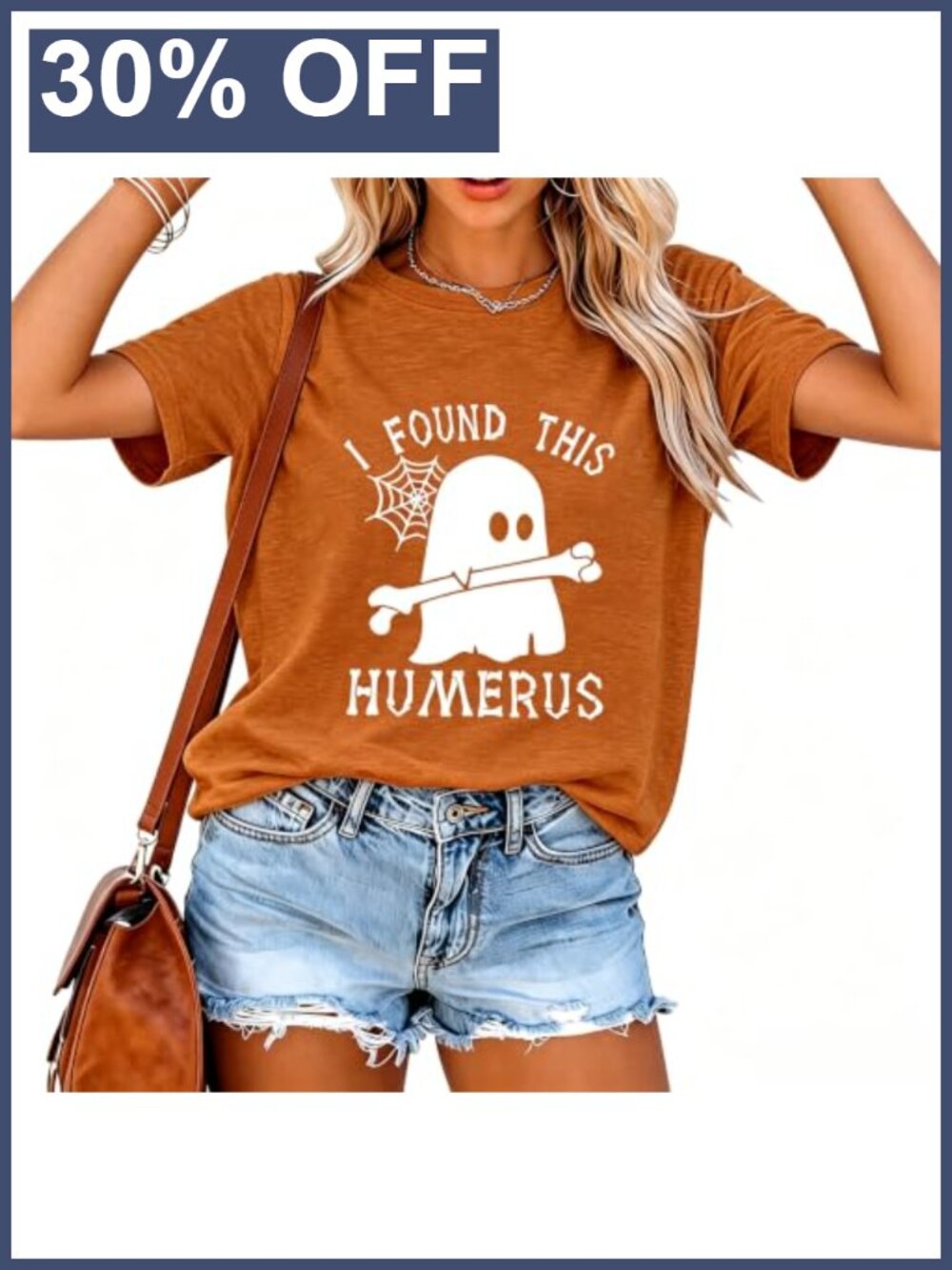 Ghost Graphic Tee Humorous Halloween Shirt